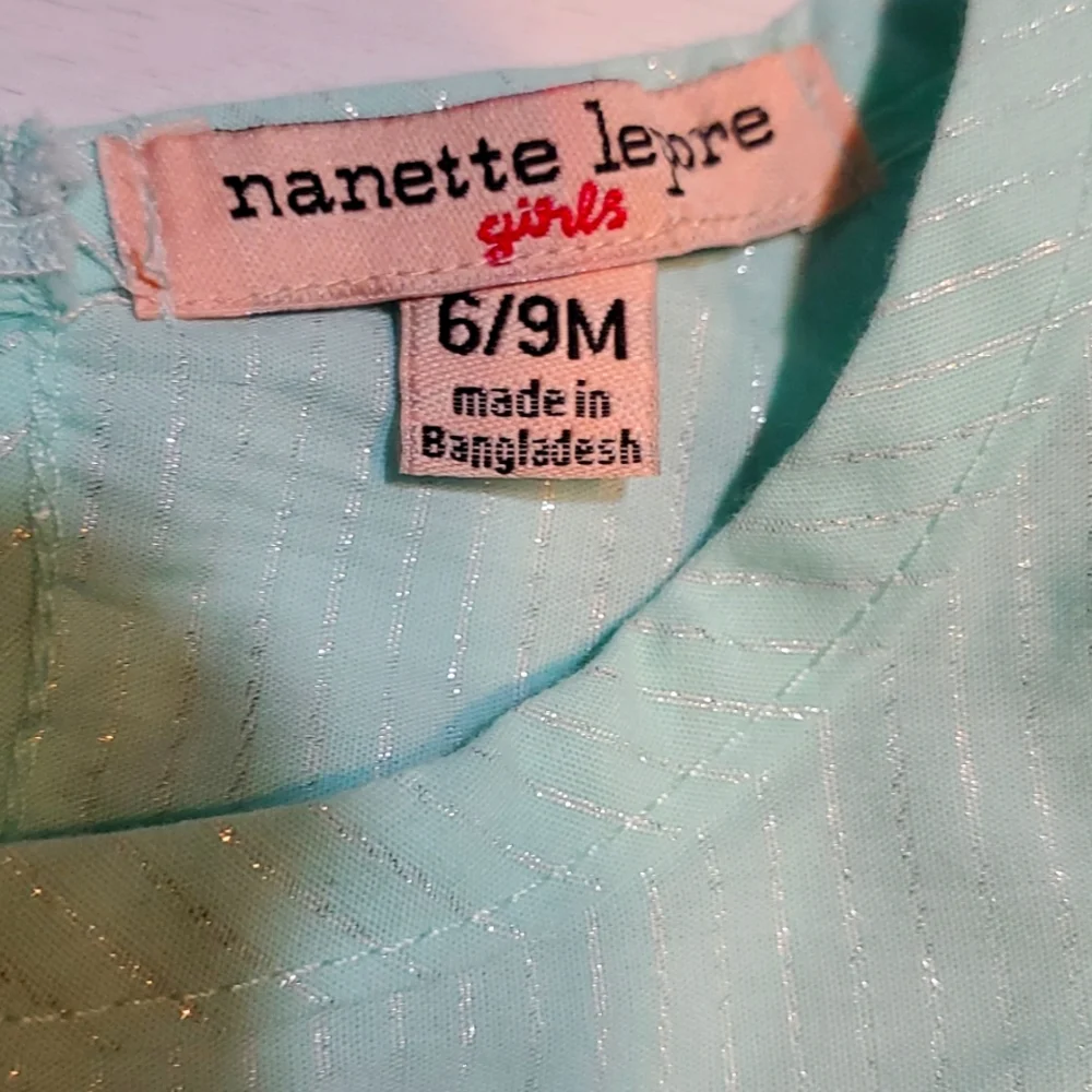 Nanette Lepore/Carters Spring Bundle: Mint Sleeveless Top and Bunny Long Sleeve - Picture 9 of 11